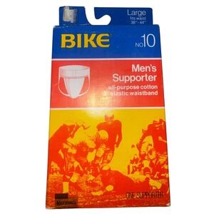 BIKE No.10 Large 38"-44" Jock Strap  Athletic Supporter Mens New In Box Vintage